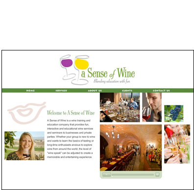 A Sense of Wine Website